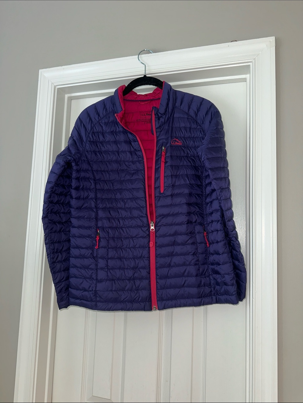 LL Bean down puff jacket